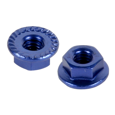 M4 Aluminum Serrated Flange Nut (5pcs /Pack)
