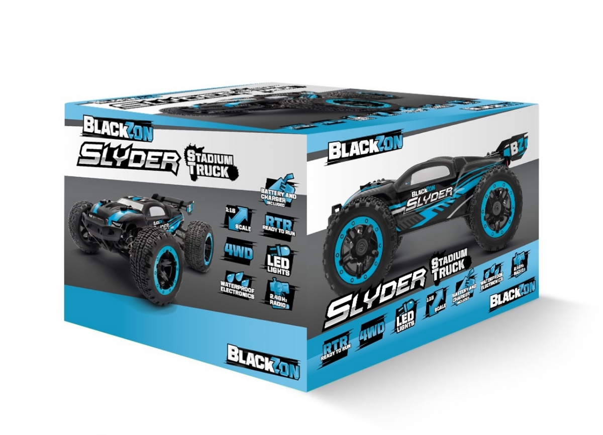 Slyder ST 1/16 4WD Electric Stadium Truck - Blue – Image 2