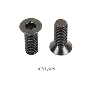 3x8mm Thin Flat Screw (10)